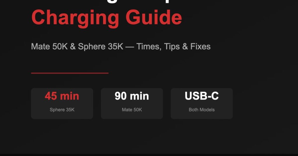 Lost Angel Vape Charging Guide — Mate 50K and Sphere 35K charging times, tips and fixes